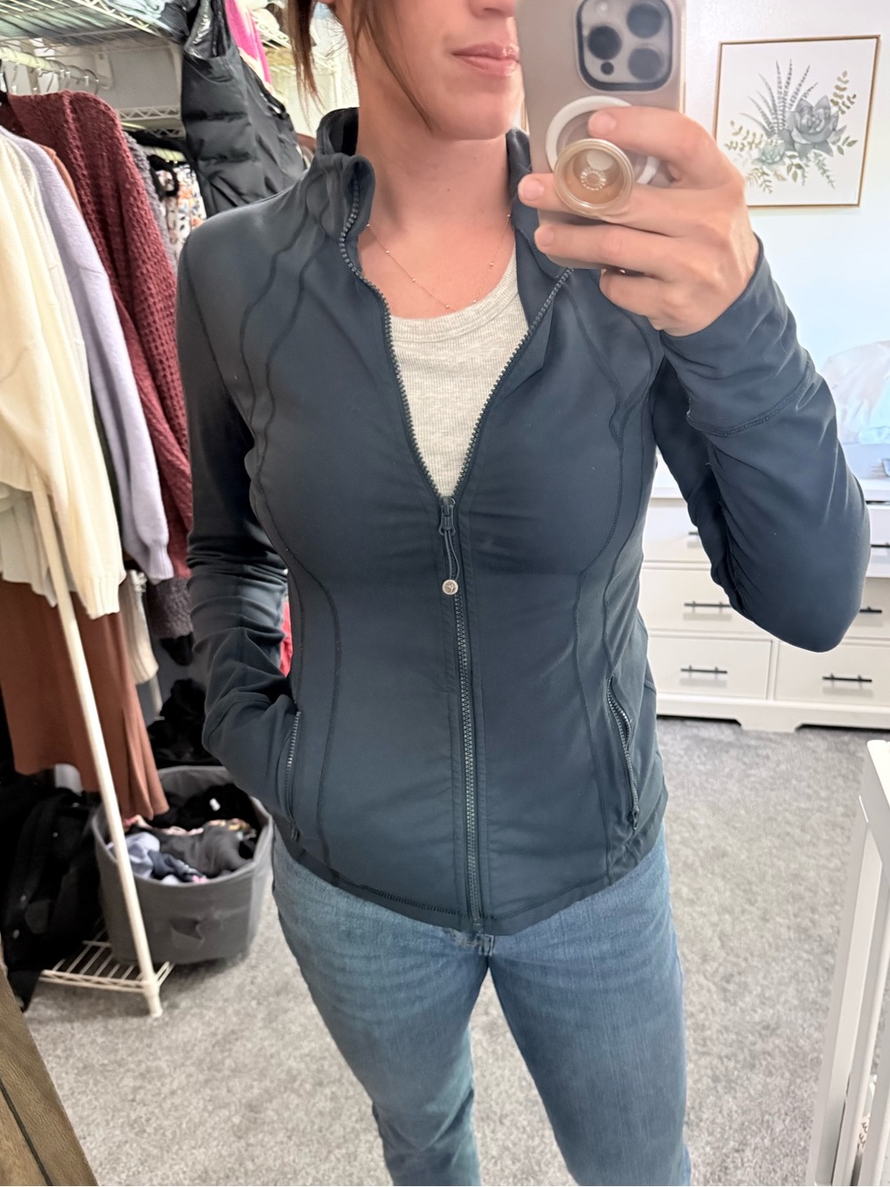 Women's CRZ Yoga Full-Zip Active Jacket - Slate Blue